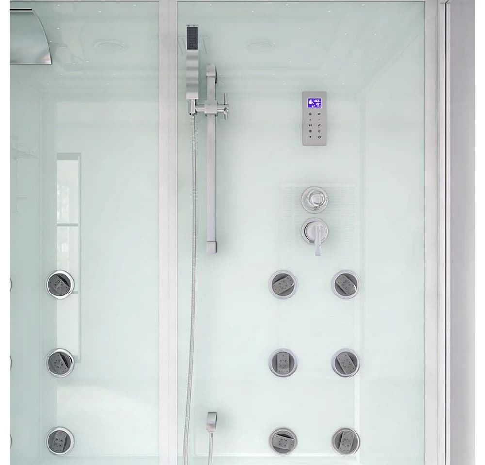 HOME DELUXE Dampfdusche DESIGN XL Weiß mit LED & Dampfsauna - Bild 4