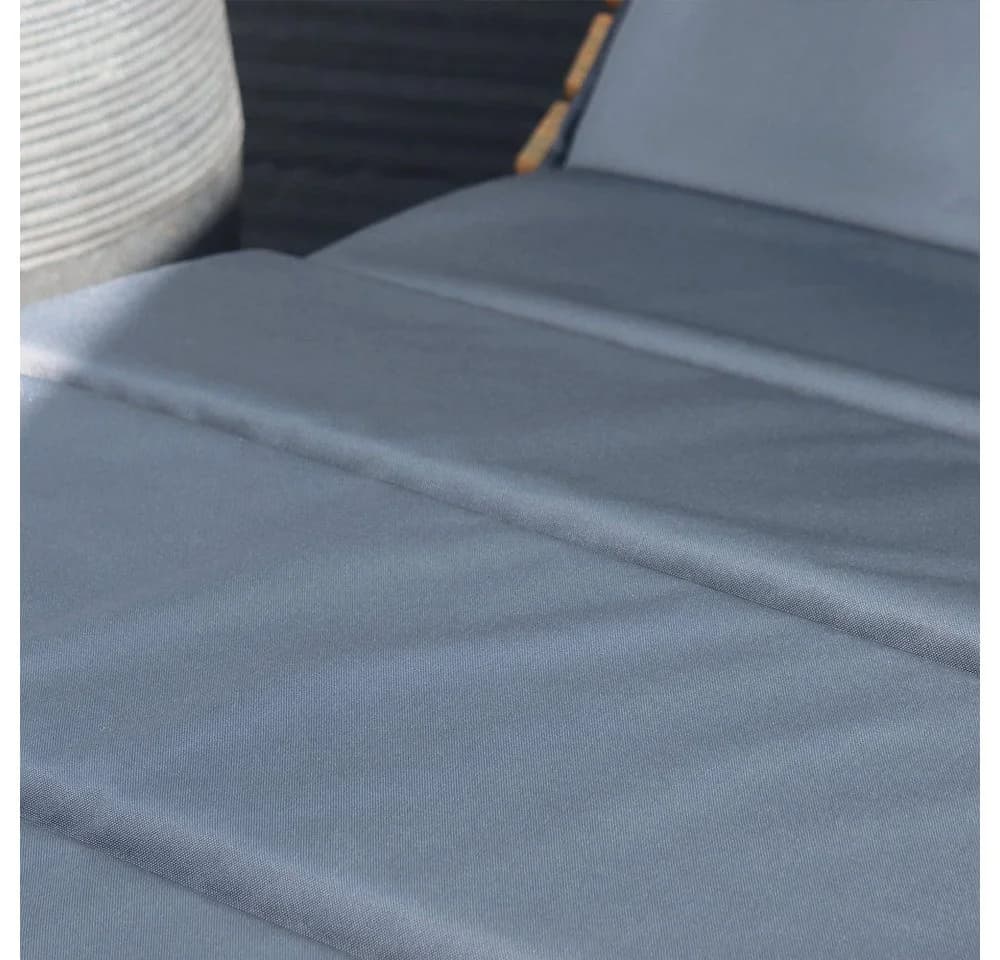 HOME DELUXE Auflagekissen TAIGA Grau - Wasserabweisend mit Kopfkissen - Bild 5