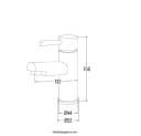 HOME DELUXE Waschtischarmatur FLOWY Chrome Messing Badarmatur Bild 3