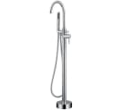 HOME DELUXE Standarmatur MOON Schwarz/Silber Komplettset für Badewannen Bild 2