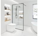 HOME DELUXE Duschwand BAKI Schwarzer Rahmen ESG-Sicherheitsglas Bild 2