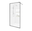 HOME DELUXE Duschwand BAKI Schwarzer Rahmen ESG-Sicherheitsglas Bild 3