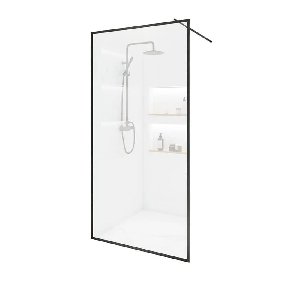 HOME DELUXE Duschwand BAKI Schwarzer Rahmen ESG-Sicherheitsglas - Bild 3