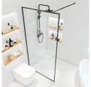 HOME DELUXE Duschwand BAKI Schwarzer Rahmen ESG-Sicherheitsglas Bild 5
