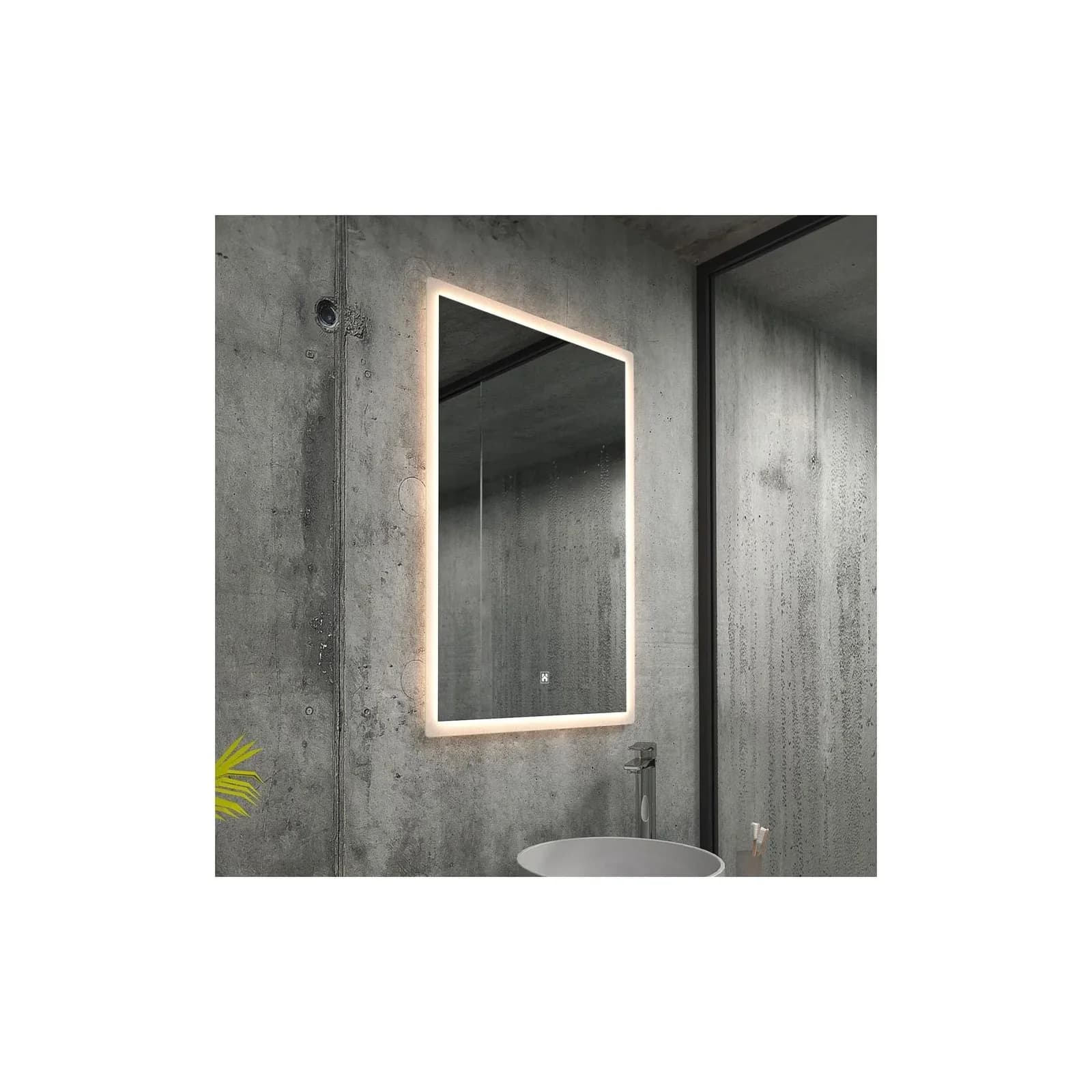 HOME DELUXE LED-Spiegel Rechteckig NOLA – 120 x 70 cm