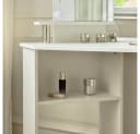 HOME DELUXE Schminktisch CANDICE Weiß mit LED-Beleuchtung & 5 Schubladen Bild 5