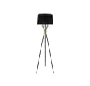 HOME DELUXE Stehlampe LUNA Schwarz/Gold Fußschalter Bild 2
