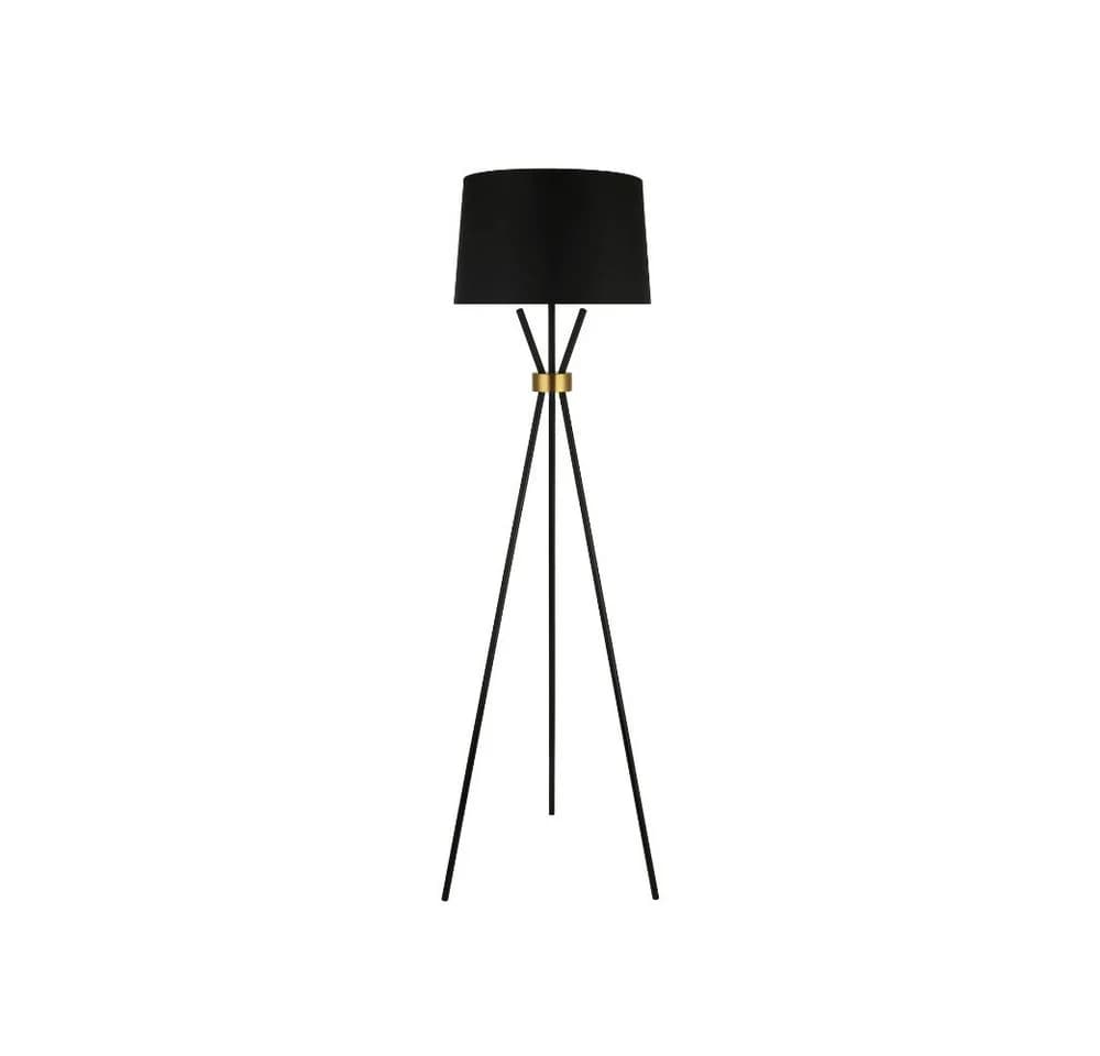 HOME DELUXE Stehlampe LUNA Schwarz/Gold Fußschalter - Bild 2