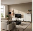 HOME DELUXE Stehlampe LUNA Schwarz/Gold Fußschalter Bild 5