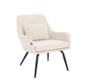 HOME DELUXE Loungesessel ORION Beige mit Metallbeinen Bild 3