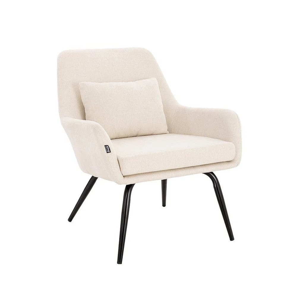 HOME DELUXE Loungesessel ORION Beige mit Metallbeinen - Bild 3