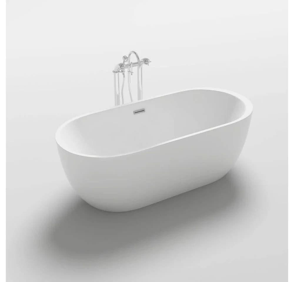 HOME DELUXE Freistehende Badewanne CODO Weiß Acryl - Bild 2