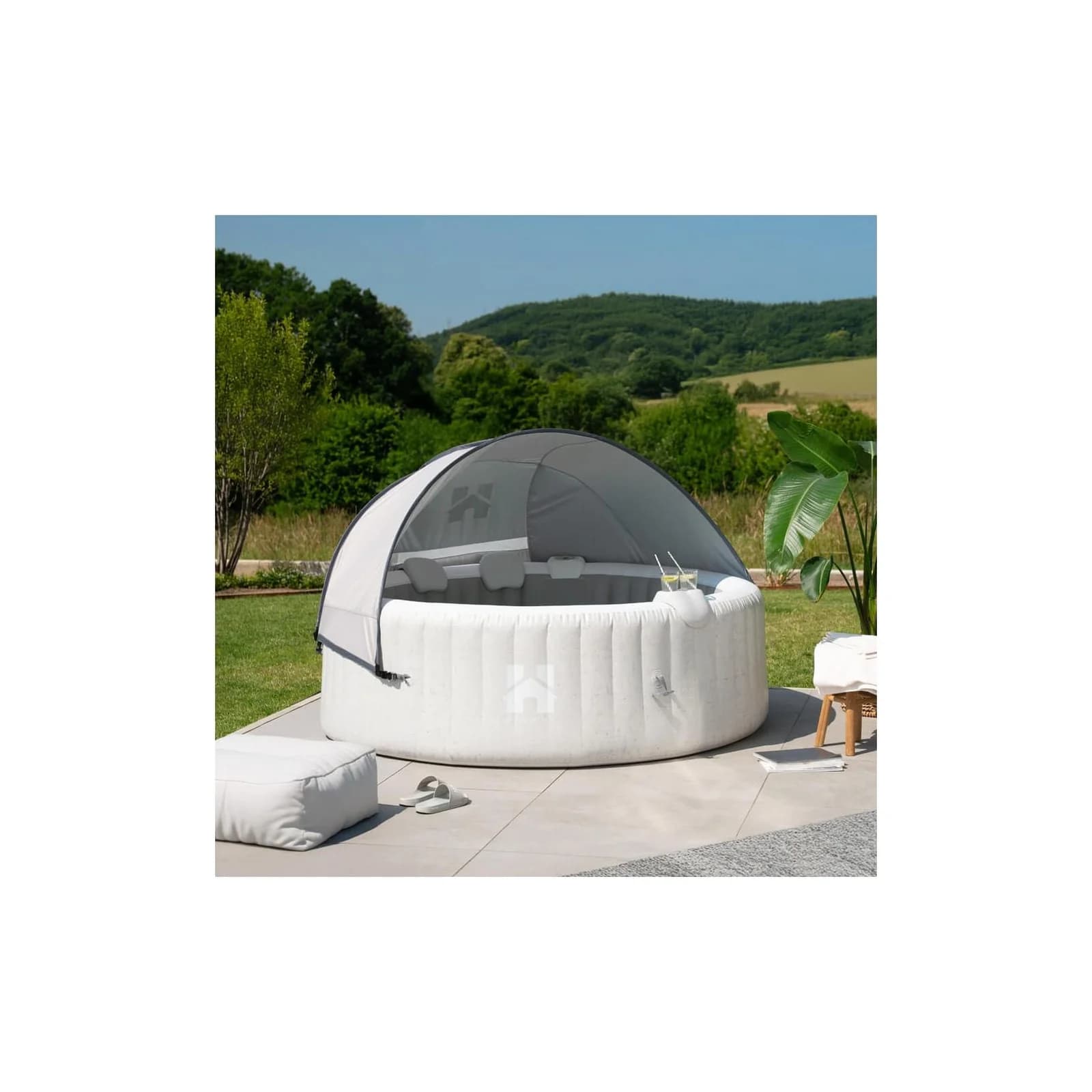 HOME DELUXE Whirlpool Outdoor aufblasbarer Whirlpool