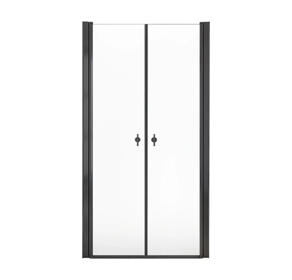HOME DELUXE Dusch-Pendeltür LAVEA Klarglas Schwarz - Bild 2