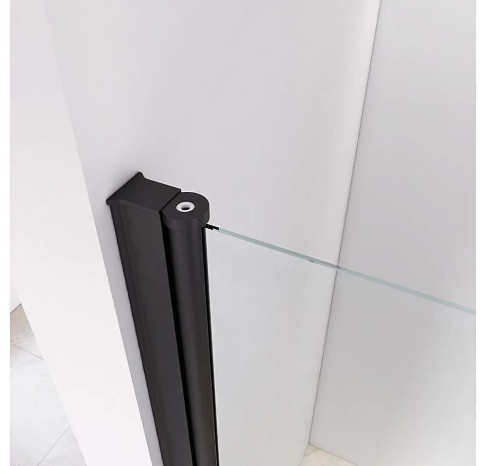 HOME DELUXE Dusch-Pendeltür LAVEA Klarglas Schwarz - Bild 4