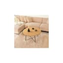 Home Deluxe Couchtisch Rund NOVARA Fishbone Oak MDF Bild 1