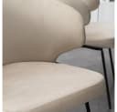 HOME DELUXE Esszimmerstuhl Samt AMARA Beige 1 Stück Bild 5