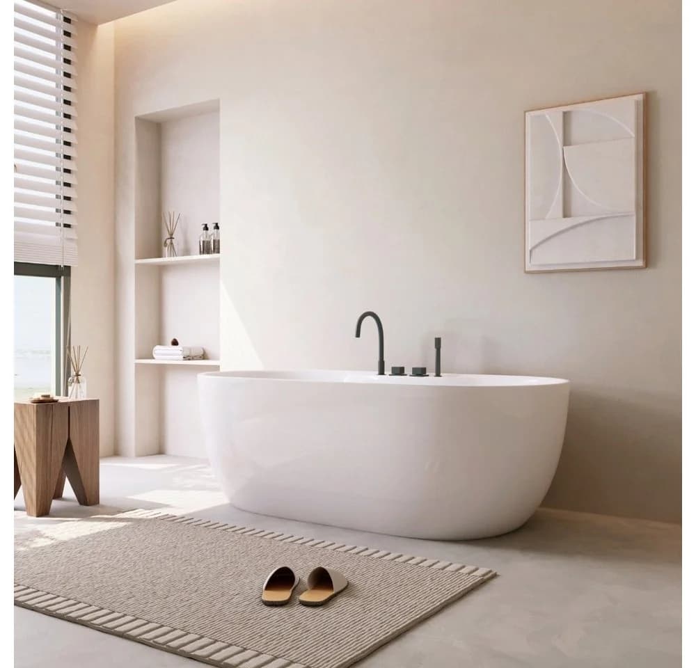 HOME DELUXE Badewanne LENI mit schwarzer Armatur, 170 x 80 x 58 cm - Bild 3