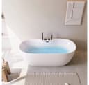 HOME DELUXE Badewanne LENI mit schwarzer Armatur, 170 x 80 x 58 cm Bild 5