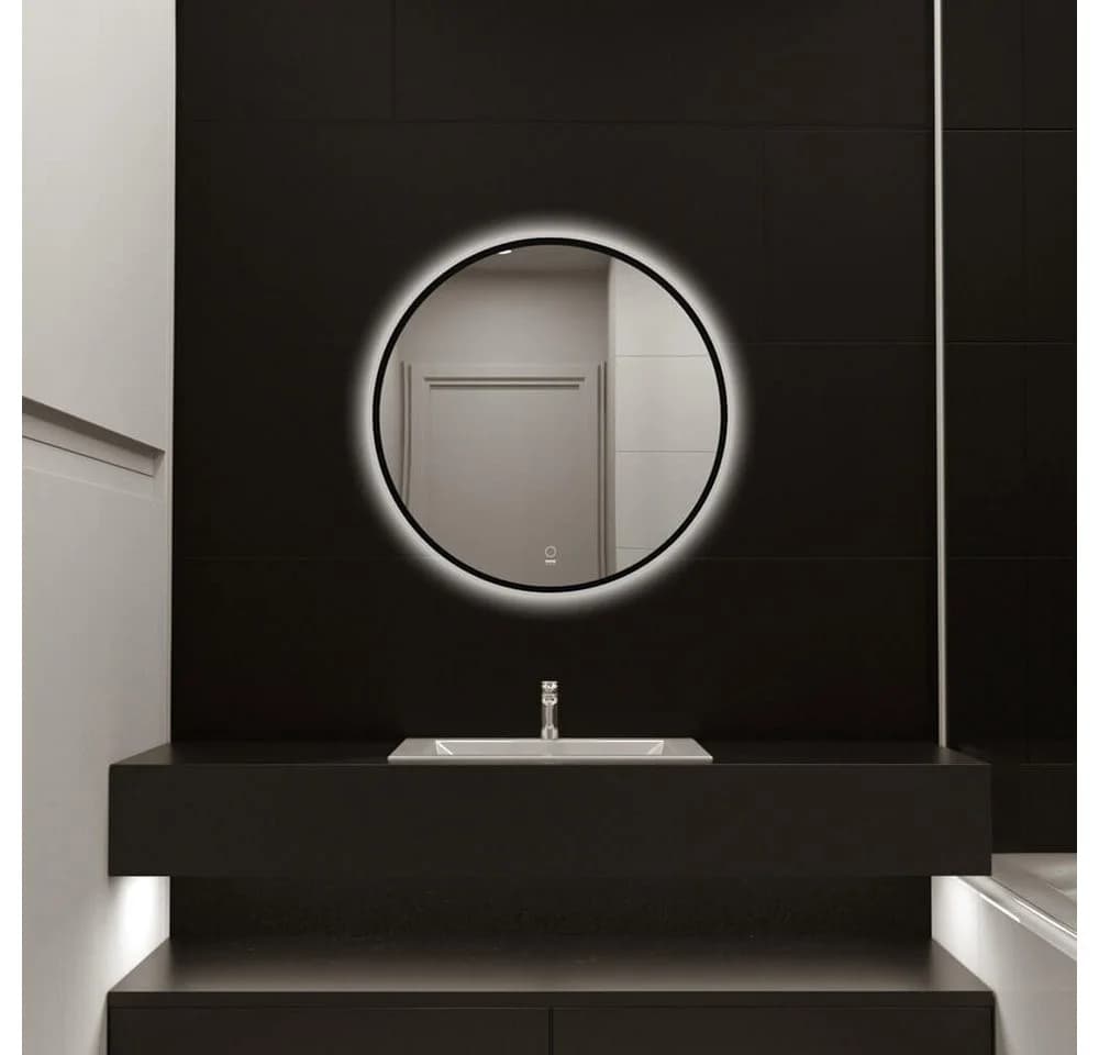 HOME DELUXE Badspiegel LED-Spiegel Rund DUBI - Beschlagfrei & Dimmbar - Bild 2