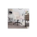 HOME DELUXE CORA Bürostuhl Beige Höhenverstellbar Ergonomisch Bild 1