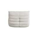 HOME DELUXE Relaxsessel CHILL Beige Samtstoff mit Hocker Bild 5