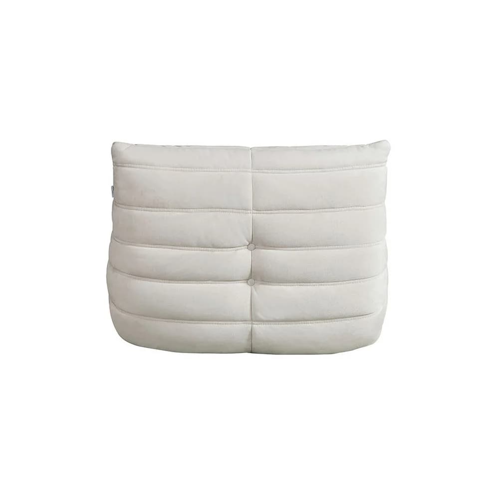 HOME DELUXE Relaxsessel CHILL Beige Samtstoff mit Hocker - Bild 5