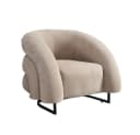 HOME DELUXE Loungesessel MACA Beige Samtgewebe Bild 3