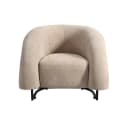 HOME DELUXE Loungesessel MACA Beige Samtgewebe Bild 4