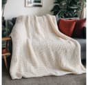HOME DELUXE Webdecke LIAN Beige Grobstrick Kuscheldecke Bild 2