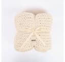HOME DELUXE Webdecke LIAN Beige Grobstrick Kuscheldecke Bild 4