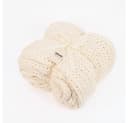 HOME DELUXE Webdecke LIAN Beige Grobstrick Kuscheldecke Bild 5