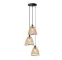 HOME DELUXE Hängeleuchte FELIA Rattan Beige Boho Bild 2