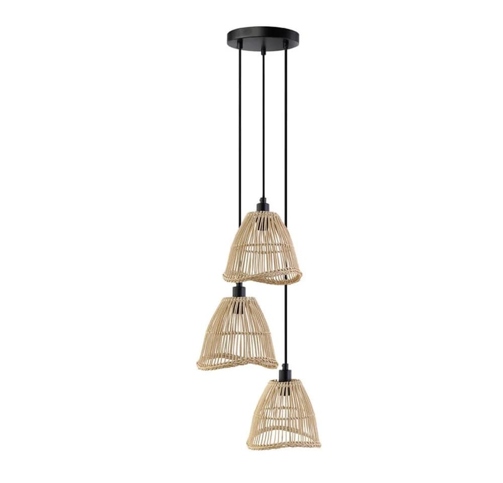HOME DELUXE Hängeleuchte FELIA Rattan Beige Boho - Bild 3