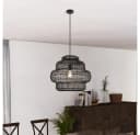 HOME DELUXE Hängeleuchte SIA Rattan Schwarz Bild 2