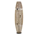 HOME DELUXE Stehlampe KIKO Jute Schwarz Beige Trittschalter Bild 1