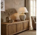 HOME DELUXE Tischleuchte LENE in Steinoptik - Beige Bild 1