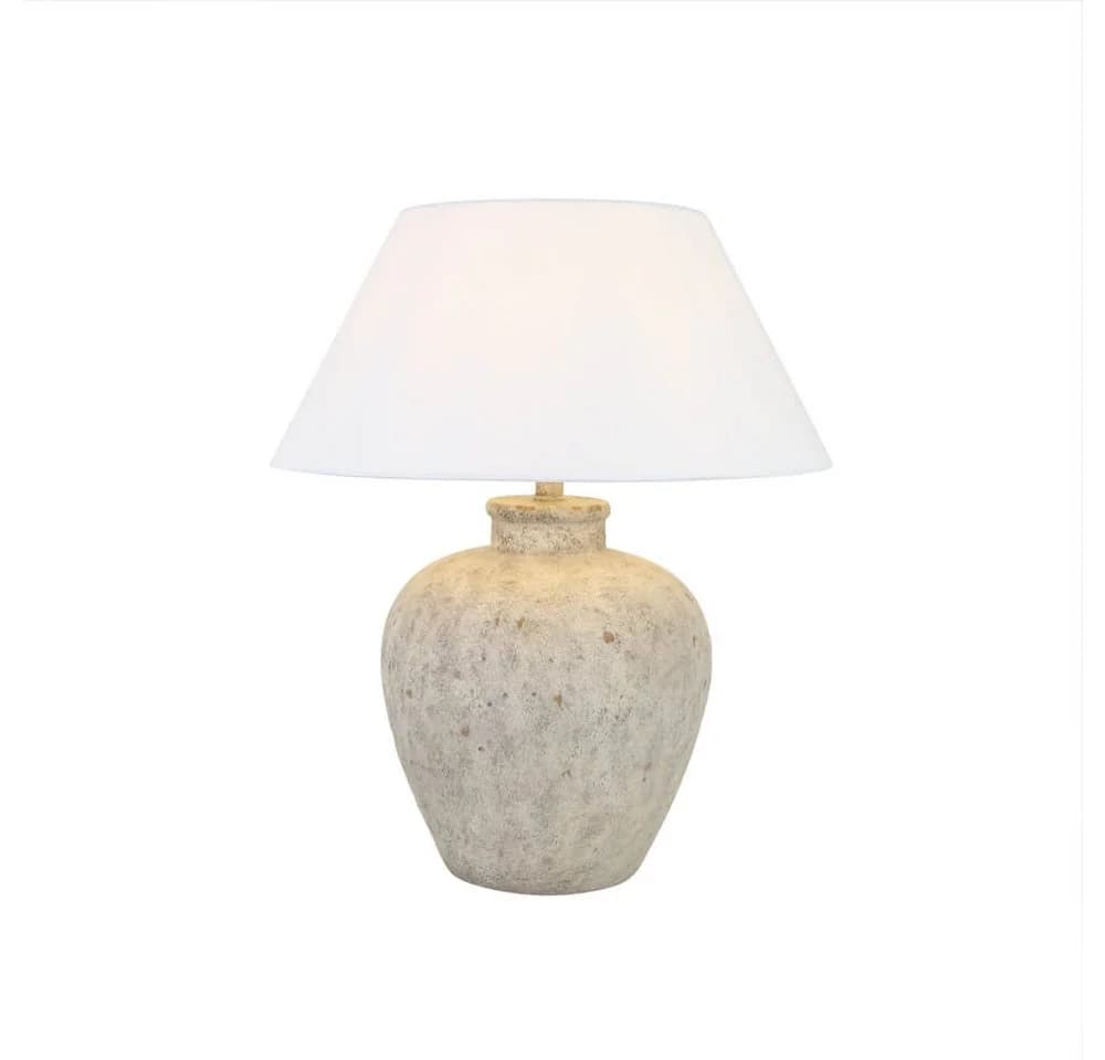 HOME DELUXE Tischleuchte LENE in Steinoptik - Beige - Bild 2