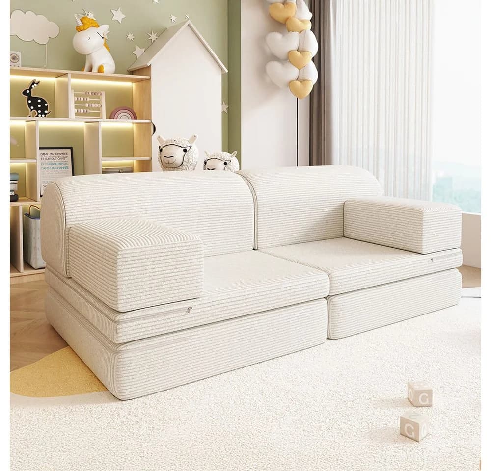 HOME DELUXE Kindersofa Spielsofa LIV Modulares Cord Sofa - Bild 2