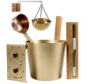 HOME DELUXE Sauna-Aufgussset THERA Gold 5-tlg. Aluminium Bild 3