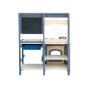 HOME DELUXE Matschküche MUDINO Grau Holz mit Tafel Bild 4