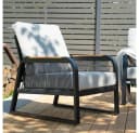 HOME DELUXE Gartenlounge-Set MARABA 4-tlg. Schwarz/Grau Aluminium Bild 4
