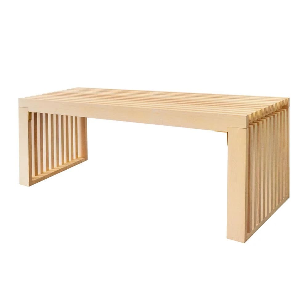 HOME DELUXE Sitzbank LORA Massivholz Buche Modern - Bild 2