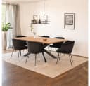 HOME DELUXE Esstisch AVENCIA mit Sternfuß MDF Schwarz Bild 1