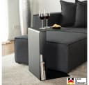 HOME DELUXE Beistelltisch ZIMA Schwarz Stahl Made in Germany Bild 1