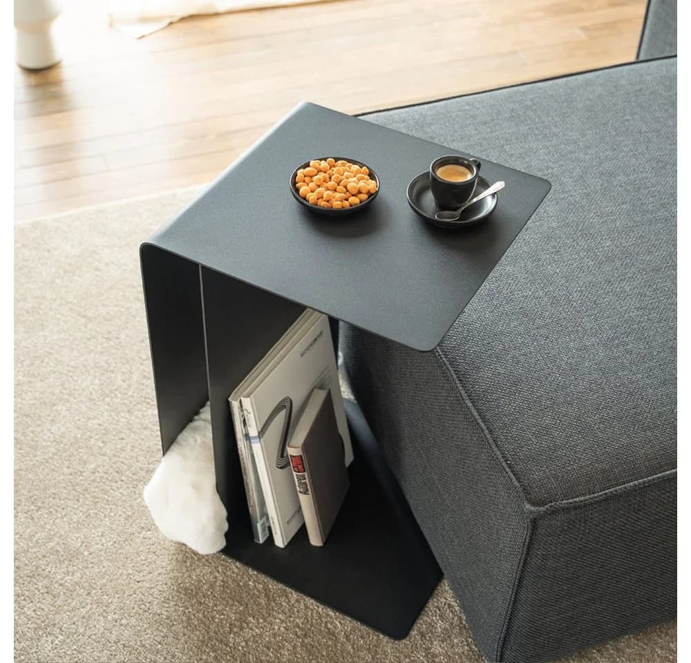 HOME DELUXE Beistelltisch ZIMA Schwarz Stahl Made in Germany - Bild 3