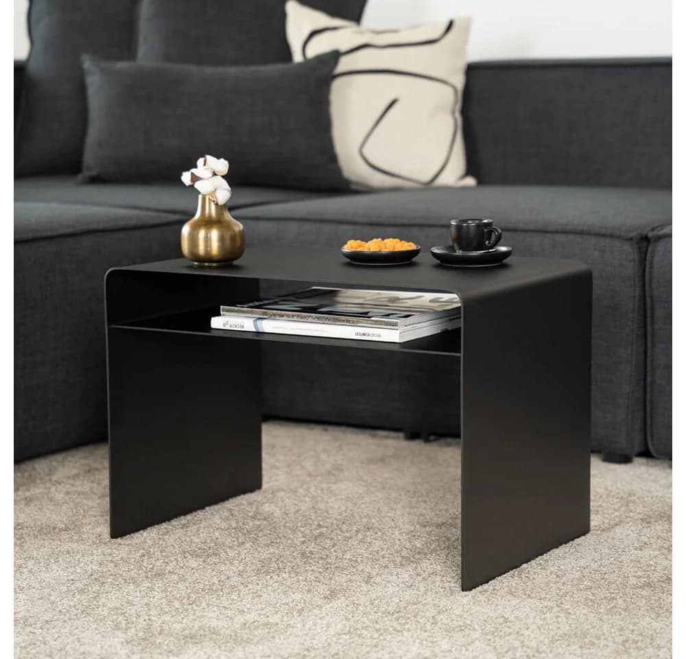 HOME DELUXE Beistelltisch ZIMA Schwarz Stahl Made in Germany - Bild 4