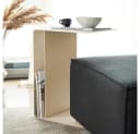 HOME DELUXE Beistelltisch ZIMA Stahl Beige 360° Drehbar Bild 1