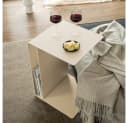 HOME DELUXE Beistelltisch ZIMA Stahl Beige 360° Drehbar Bild 3
