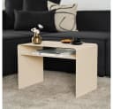 HOME DELUXE Beistelltisch ZIMA Stahl Beige 360° Drehbar Bild 4